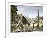 Procession in the Forum Romanum, Ancient Rome-null-Framed Giclee Print