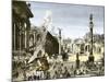 Procession in the Forum Romanum, Ancient Rome-null-Mounted Giclee Print