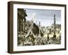 Procession in the Forum Romanum, Ancient Rome-null-Framed Giclee Print