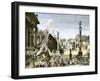 Procession in the Forum Romanum, Ancient Rome-null-Framed Giclee Print