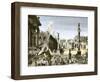 Procession in the Forum Romanum, Ancient Rome-null-Framed Giclee Print