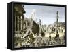 Procession in the Forum Romanum, Ancient Rome-null-Framed Stretched Canvas