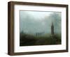 Procession in the Mist, 1828-Ernst Ferdinand Oehme-Framed Premium Giclee Print