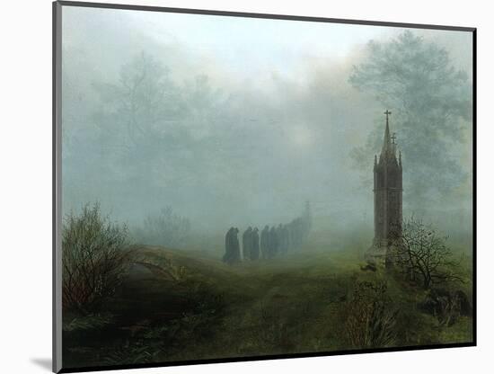 Procession in the Mist, 1828-Ernst Ferdinand Oehme-Mounted Giclee Print