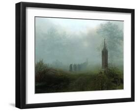 Procession in the Mist, 1828-Ernst Ferdinand Oehme-Framed Giclee Print