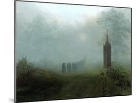 Procession in the Mist, 1828-Ernst Ferdinand Oehme-Mounted Giclee Print