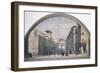 Procession in Via De' Servi with Church of Annunciation in Background-null-Framed Giclee Print