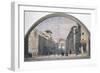 Procession in Via De' Servi with Church of Annunciation in Background-null-Framed Giclee Print