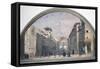 Procession in Via De' Servi with Church of Annunciation in Background-null-Framed Stretched Canvas