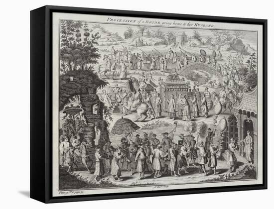Procession of a Bride Going Home to Her Husband-Nathaniel Parr-Framed Stretched Canvas
