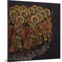 Procession of Armed Angels-Guariento Di Arpo-Mounted Art Print