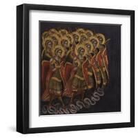 Procession of Armed Angels-Guariento Di Arpo-Framed Art Print