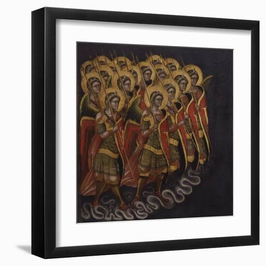 Procession of Armed Angels-Guariento Di Arpo-Framed Art Print