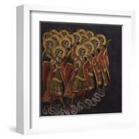 Procession of Armed Angels-Guariento Di Arpo-Framed Art Print