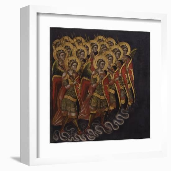 Procession of Armed Angels-Guariento Di Arpo-Framed Art Print