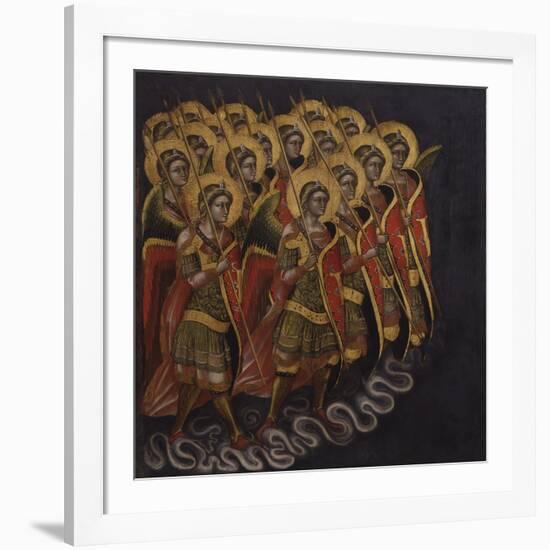 Procession of Armed Angels-Guariento Di Arpo-Framed Art Print