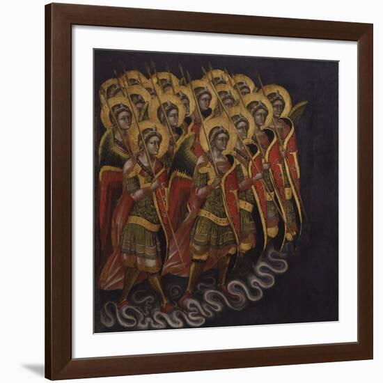 Procession of Armed Angels-Guariento Di Arpo-Framed Art Print