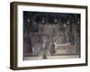 Procession of Bishop with Vial of Blood in Front of Church of St Augustine-Cosimo Rosselli-Framed Giclee Print