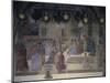 Procession of Bishop with Vial of Blood in Front of Church of St Augustine-Cosimo Rosselli-Mounted Giclee Print