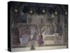 Procession of Bishop with Vial of Blood in Front of Church of St Augustine-Cosimo Rosselli-Stretched Canvas