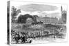 Procession of Boats at Cambridge, 1870-null-Stretched Canvas