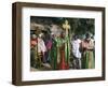 Procession of Christian Men and Crosses, Rameaux Festival, Axoum, Tigre Region, Ethiopia-Bruno Barbier-Framed Photographic Print