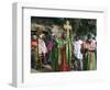 Procession of Christian Men and Crosses, Rameaux Festival, Axoum, Tigre Region, Ethiopia-Bruno Barbier-Framed Photographic Print