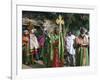 Procession of Christian Men and Crosses, Rameaux Festival, Axoum, Tigre Region, Ethiopia-Bruno Barbier-Framed Photographic Print