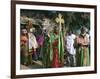 Procession of Christian Men and Crosses, Rameaux Festival, Axoum, Tigre Region, Ethiopia-Bruno Barbier-Framed Photographic Print