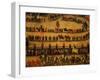 Procession of Contrade (Detail) (A Contrada Is a District in Siena, Italy)-Vincenzo Rustici-Framed Giclee Print