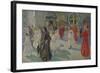 Procession of Corpus Christi in Piazza Grande in Trieste, 1908-Arturo Fittke-Framed Giclee Print