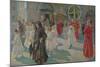 Procession of Corpus Christi in Piazza Grande in Trieste, 1908-Arturo Fittke-Mounted Giclee Print