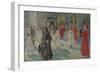Procession of Corpus Christi in Piazza Grande in Trieste, 1908-Arturo Fittke-Framed Giclee Print