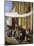 Procession of Corpus Christi in Seville, 1857, Painting by Cabral Y Aguado Bejarano (1828-1891)-null-Mounted Premium Giclee Print