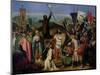 Procession of Crusaders Around Jerusalem, 14th July 1099, 1841-Jean Victor Schnetz-Mounted Giclee Print