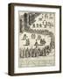 Procession of Dignitaries in the St Mark's Square in Venice, 1610-Giacomo Franco-Framed Giclee Print