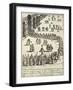 Procession of Dignitaries in the St Mark's Square in Venice, 1610-Giacomo Franco-Framed Giclee Print