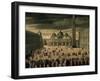 Procession of Doge and His Entourage in Piazza San Marco in Venice-Cesare Vecellio-Framed Giclee Print