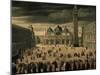 Procession of Doge and His Entourage in Piazza San Marco in Venice-Cesare Vecellio-Mounted Giclee Print