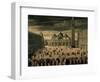 Procession of Doge and His Entourage in Piazza San Marco in Venice-Cesare Vecellio-Framed Giclee Print