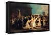 Procession of Flagellants, 1815-19-Francisco de Goya-Framed Stretched Canvas