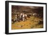 Procession of Fontainemore, 1882-Lorenzo Delleani-Framed Giclee Print