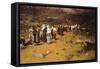 Procession of Fontainemore, 1882-Lorenzo Delleani-Framed Stretched Canvas