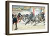 Procession of Indigenous Cavalry in French Indo-China (Vietnam)-null-Framed Giclee Print
