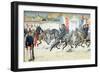Procession of Indigenous Cavalry in French Indo-China (Vietnam)-null-Framed Giclee Print