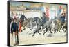 Procession of Indigenous Cavalry in French Indo-China (Vietnam)-null-Framed Stretched Canvas