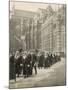 Procession of Judges at Westminster Abbey a Custom Before the Opening of the Law Courts-null-Mounted Photographic Print
