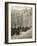 Procession of Judges at Westminster Abbey a Custom Before the Opening of the Law Courts-null-Framed Photographic Print