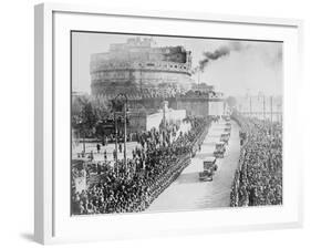 Procession of King Victor Emanuel III and Queen Elena-null-Framed Photographic Print