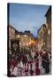 Procession of Medieval Festival of La Quintana in Piazza Arringo, Ascoli Piceno, Le Marche, Italy-Ian Trower-Stretched Canvas